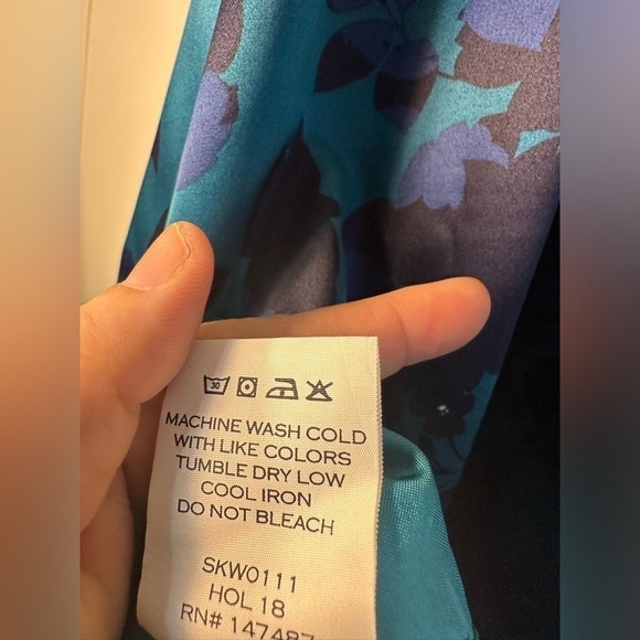 Draper James Blue Floral A-line Skirt Women’s Size 8 - Picture 10 of 10